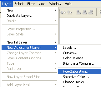 photoshop adjustment layer